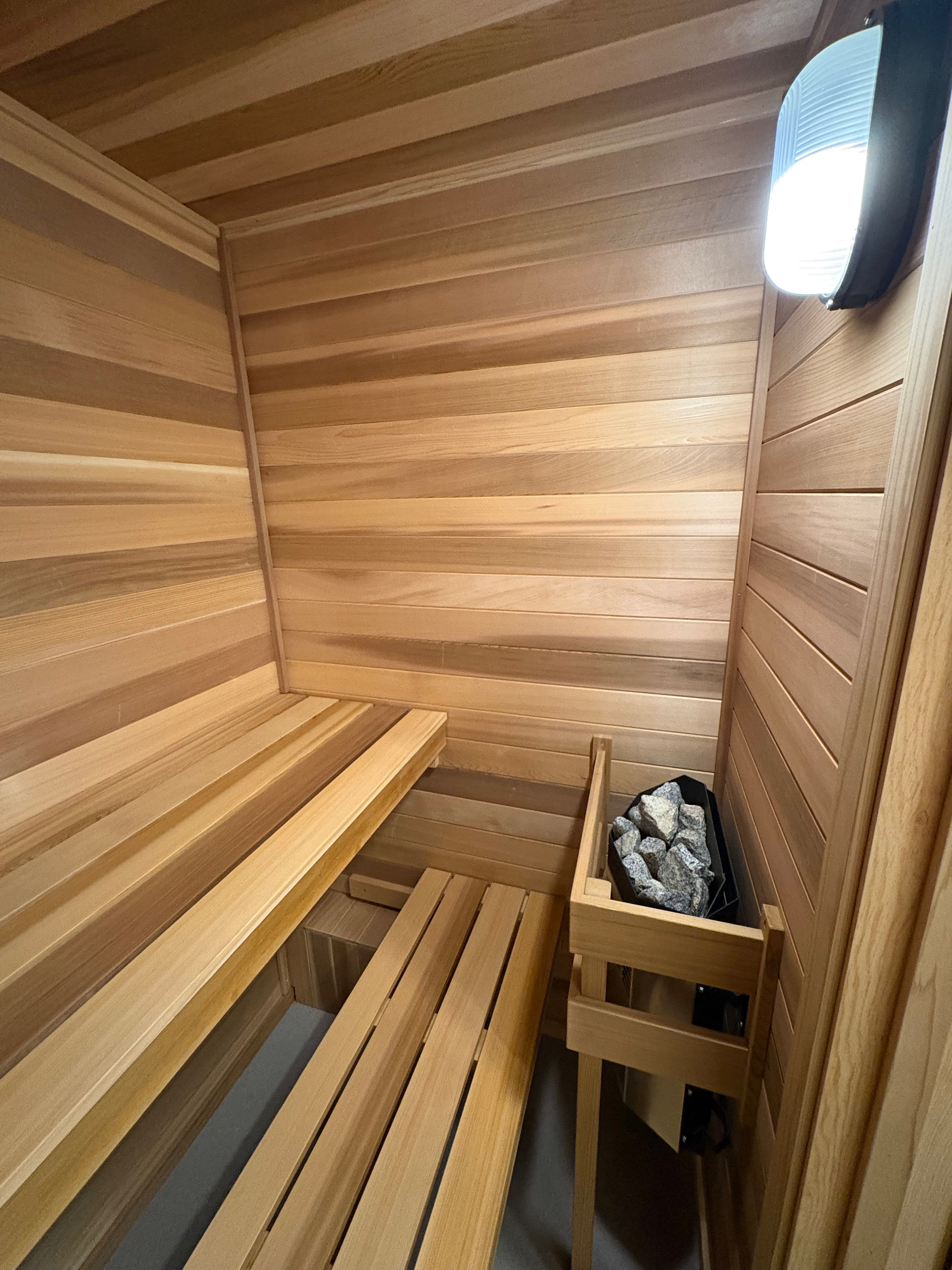 Private indoor sauna